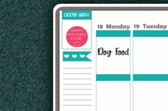 Dog Food Planner Sticker I Script Words Planner Stickers Product Image 2