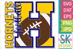 H Hornets Football SVG DXF EPS PNG JPG Product Image 4