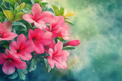 Blooming Flowers Background Wallpaper Product Image 1