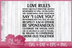 Love Rules - SVG DXF EPS PNG Cut File Product Image 2