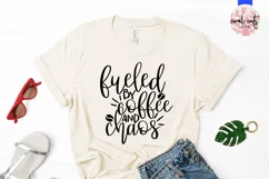 Fueled by coffee and chaos - Mother SVG EPS DXF PNG File Product Image 2