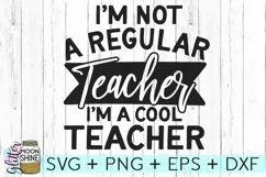 Cool Teacher SVG DXG PNG EPS Cutting Files Product Image 2