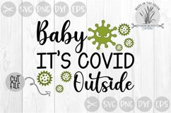 Baby Its Covid Outside, Cold, Winter Germs, Cut File, SVG Product Image 3