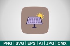 Vector Solar Panel Icon Product Image 1