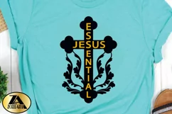 Jesus Essential SVG PNG EPS DXF Jesus SVG Cross SVG Quotes Product Image 3