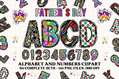 Father’s Day Alphabet clipart, father’s day letters doodle Product Image 1