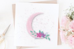 Floral Pink Moon Design for Sublimation Product Image 2