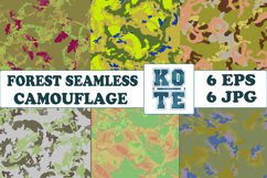 6 Seamless Military Forest Camouflage Product Image 1