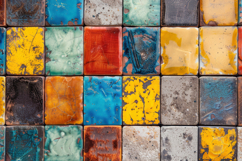 Colorful Ceramic Tile Background Wallpaper Product Image 1