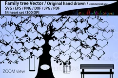 Family tree / 54 hearts family tree SVG Product Image 3