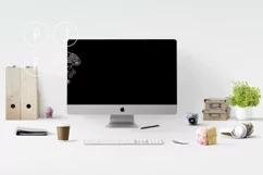 computer mockup & desk mockup bundle - Free Design of The Week Product Image 6