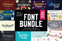 Worth It Font Bundle - Free Font Of The Week Product Image 1