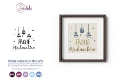 Frohe Weihnachten SVG | Merry Christmas - German Design Product Image 1
