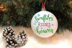 Snowflakes are Kisses from Heaven SVG | Snowflake SVG Product Image 4