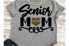 Football svg SVG DXF JPEG Silhouette Cameo Cricut Senior mom Product Image 1