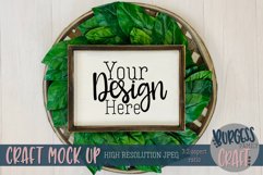 Wood Sign Greenery Landscape Craft mock up Product Image 1