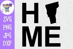 Vermont US State with HOME - 50 States SVG Product Image 1