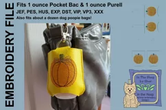 ITH Pumpkin Hand Sanitizer Holder - Key Fob Product Image 3