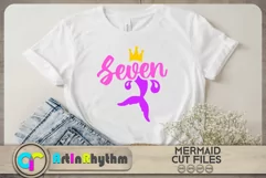 Seven SVG, Mermaid tail SVG, 7th Birthday Product Image 3