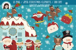 Santa's Workshop christmas cliparts Product Image 1