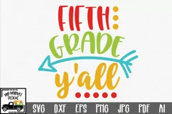 Fifth Grade Y'all SVG Cut File - Back to School SVG DXF EPS Product Image 1