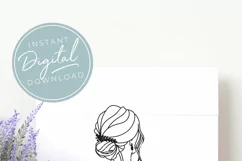 Pretty Bride 1 - SVG EPS DXF PNG PDF JPG Product Image 4