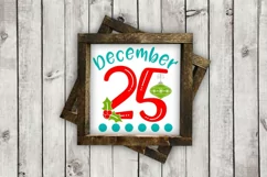 December 25 cut File - SVG DXF EPS AI PNG Product Image 2