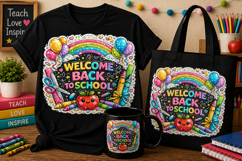 Welcome Back to School PNG | Cute Sublimation Design Product Image 1