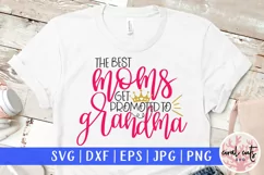 The best mom get promoted to grandma - Mother SVG EPS DXF Product Image 1