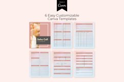 Sales Calls Planner, CUSTOMIZABLE CANVA TEMPLATE Product Image 2