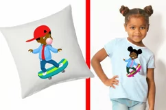 African American Kids, Skateboarding, Sportive kids Product Image 4
