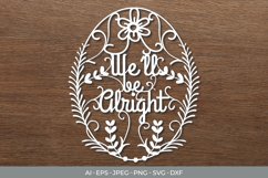 We'll be Alright Papercut SVG Product Image 1