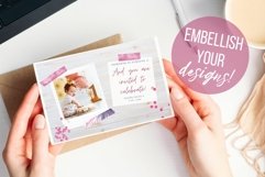 Washi Tape Watercolor Clip Art Set for Design Sublimation Product Image 3