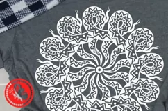 Mandala snake svg Nature Png Cricut downloads Monogram Pdf Product Image 1