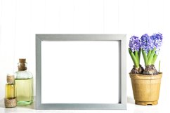 Frame mockup flower oil bottle decoration stock photo Product Image 1