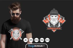 Vintage Lumberjack Emblems for T-Shirt Design Product Image 1