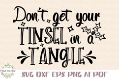 Don&#039;t Get Your Tinsel In A Tangle - Cut File Product Image 1