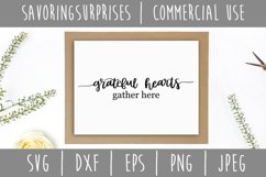 Grateful Hearts Gather Here SVG, DXF, EPS, PNG, JPEG Product Image 2