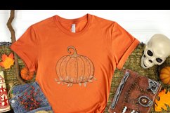 Orange Pumpkin with Glitter Dust Sublimation Clipart Product Image 4