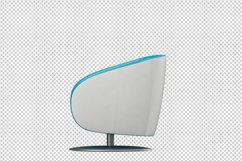 Isometric Arm Chair 3D isolated render Product Image 1