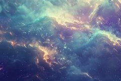 Abstract celestial background depicting a vivid nebula with Product Image 1