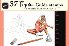 Figure Stamps Procreate Brushes, Figures Stamps Brushes Product Image 1