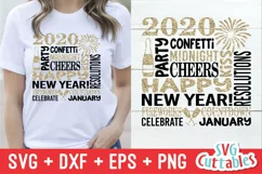 New Year's SVG | New Year's Subway Art | Shirt Design Product Image 1