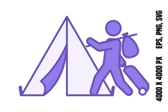 Colored Refugee Icon Product Image 1