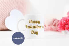 Valentine's Day coffee mug mockup, Full wrap mock up PSD JPG Product Image 3