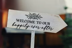 Welcome to our Happily Ever After Love Wedding Quote svg Product Image 2