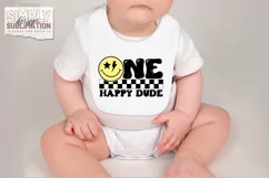 One Happy Dude |Boys 1st Birthday | Sublimation | DTF | Png Product Image 2