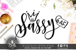 Sassy AF SVG | Funny SVG Cut File Product Image 3