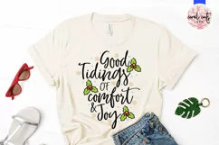 Good Tidings of comfort & Joy - Christmas SVG EPS DXF PNG Product Image 2