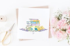 Lavender and Books Sublimation Design for Readers Product Image 3